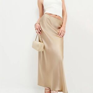 REFORMATION LAYLA SILK SKIRT